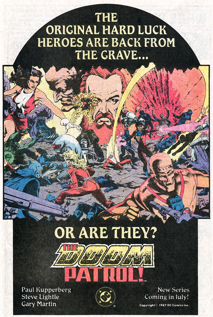 Doom Patrol by Paul Kupperberg, Steve Lightle, Gary Martin advertisement