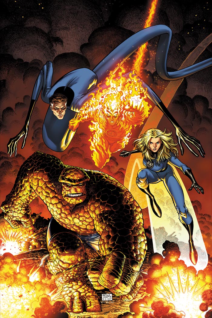 Fantastic Four cover by Art Adams