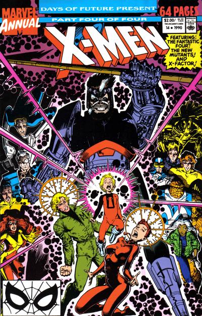 Uncanny X-Men Annual #14 cover by Art Adams