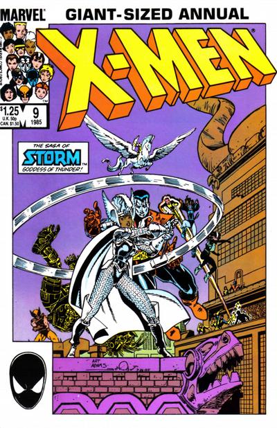 Uncanny X-Men Annual #9 cover by Art Adams