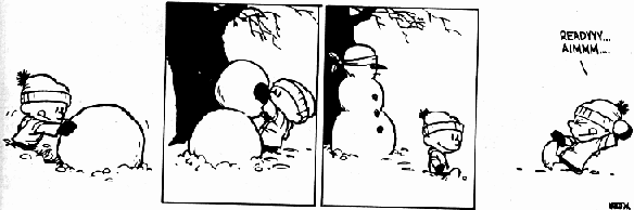 comic strip snowmen Calvin