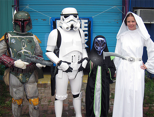 Rambunctious Rascal and Star Wars characters - Free Comic Book Day 2010 at Cosmic Cat