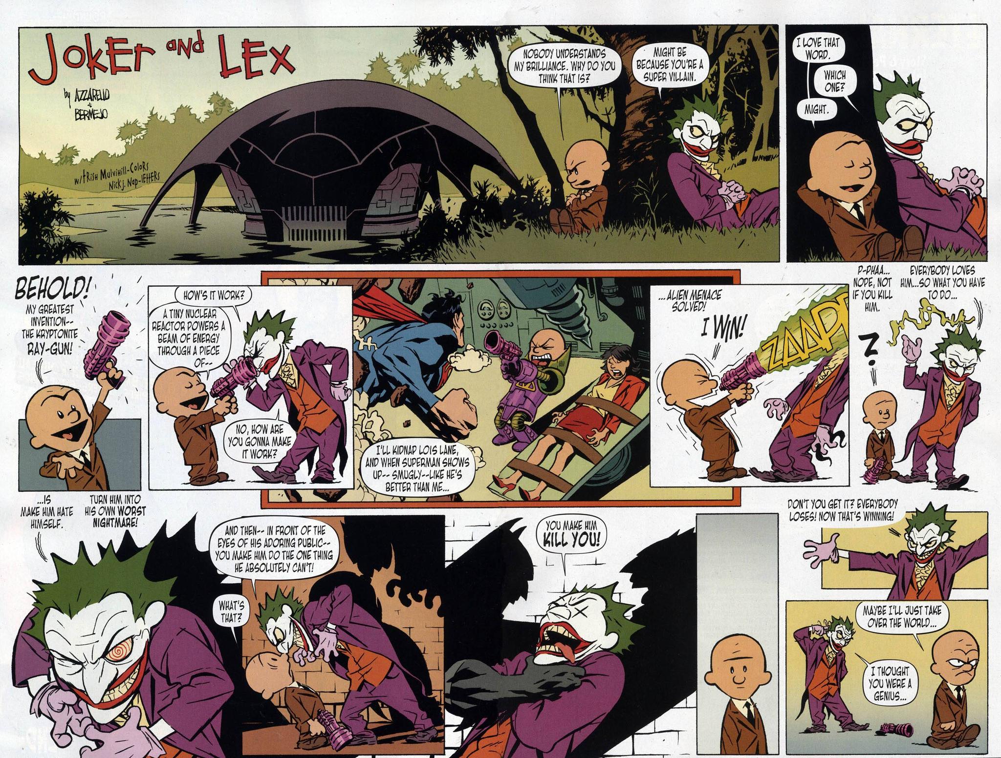 Joker and Lex comic strip - Superman/Batman #75 - Calvin and Hobbes