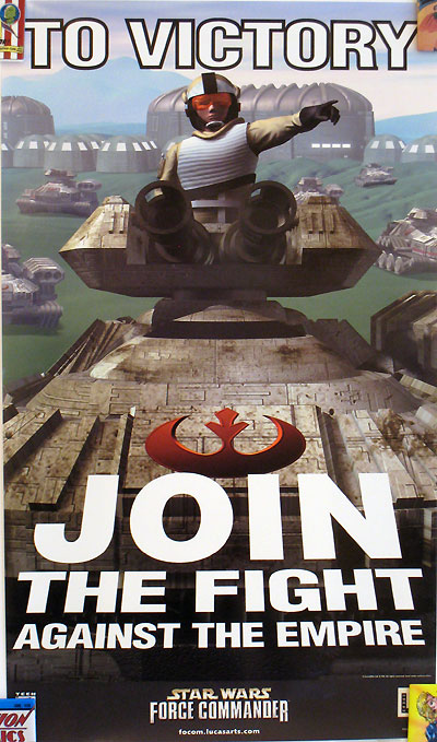 Star Wars Force Commander Recruitment Poster - Rebel tank