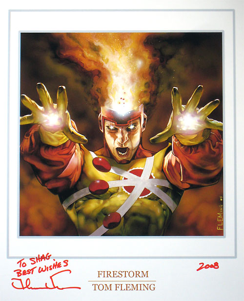 Firestorm poster by Tom Fleming for VS System card game