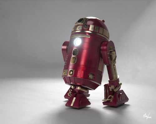 R2-D2 as Iron Man